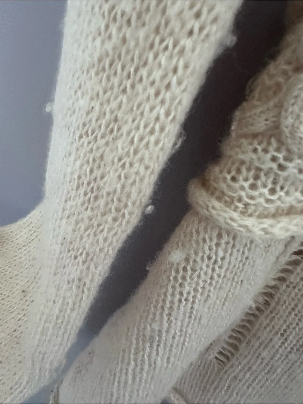 Unique Anthropologie Sleeping on Snow Cream Hooded Knit Sweater Cardigan